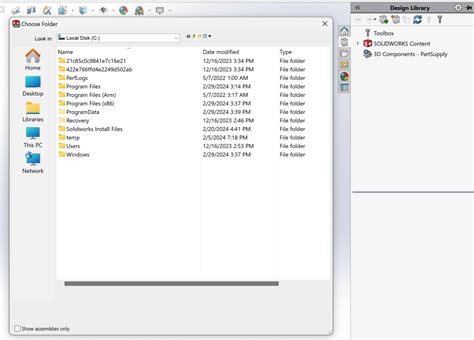Image result for Library SolidWorks Error