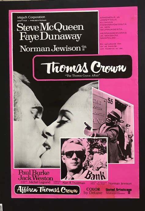 Steve McQueen in THE THOMAS CROWN AFFAIR - An Original First Screening ...