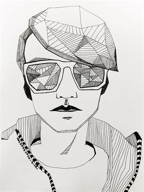 手绘黑白创意线描|插画|涂鸦/潮流|小语娜娜 - 原创作品 - 站酷