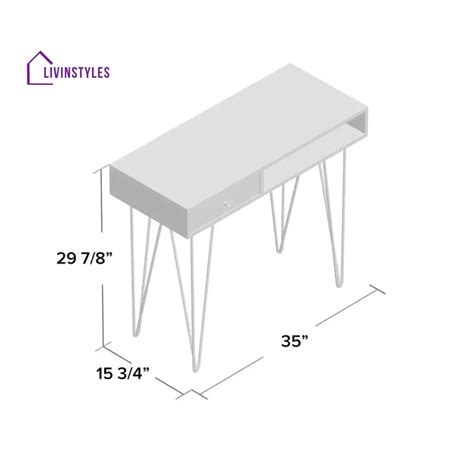 Inna Solid Wood Study Table for Students – LivIn Styles