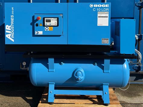 Boge C10LDR-350 Receiver Mounted Rotary Screw Compressor + Dryer (36Cf – Air Industries