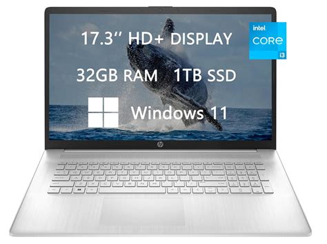 HP 17 HD+ Laptop, 2023 Newest Upgrade, Intel Core i3-1125G4 (Quad-core ...