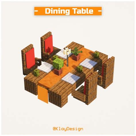 Image result for Minecraft Dining Table