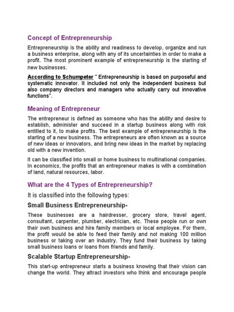 Concept of Entrepreneurship 的图像结果