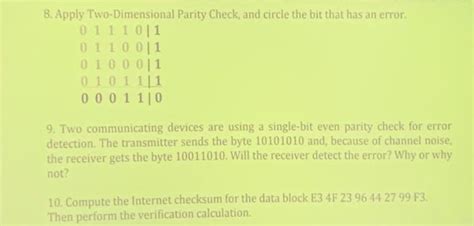 Image result for Two-Dimensional Parity Check in Computer Networks