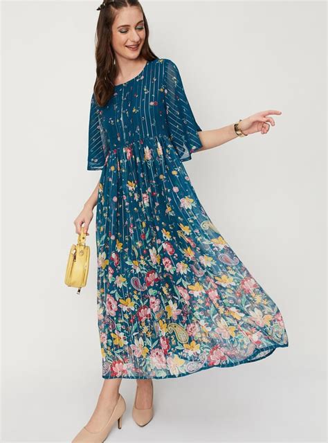 Buy Women Printed Maxi Dress Online at just Rs. 1699.0 - 1000011839816 ...