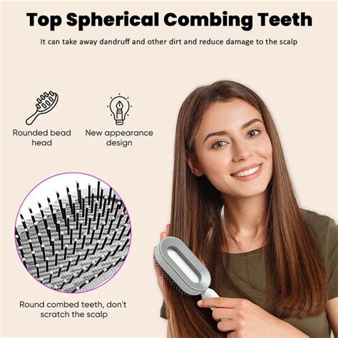 8324 Women Hair Brush, Durable Massage Comb Hairbrush for Scalp Massag ...