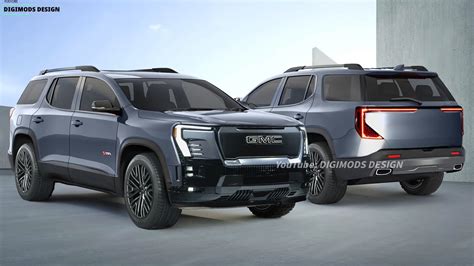 Imagined 2025 GMC Acadia Adopts the Sierra EV's Styling but Keeps ICE Credentials - autoevolution