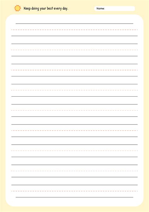 6 Best Images of Free Printable Handwriting Paper - Free Printable ...