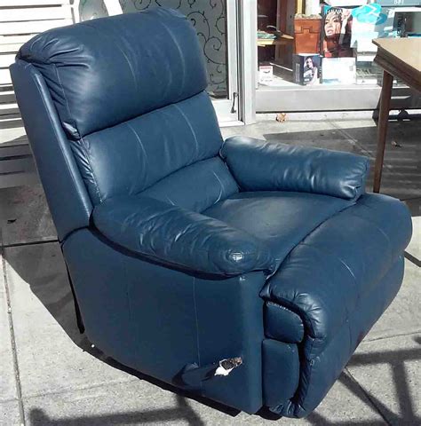 Leather Recliner Chair Blue at Jean Begaye blog
