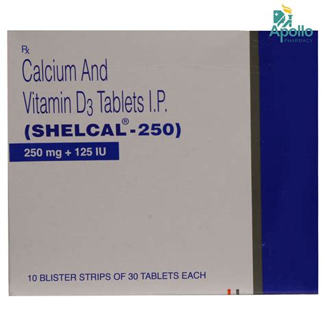 Shelcal 250 Tablet 30's Price, Uses, Side Effects, Composition - Apollo ...