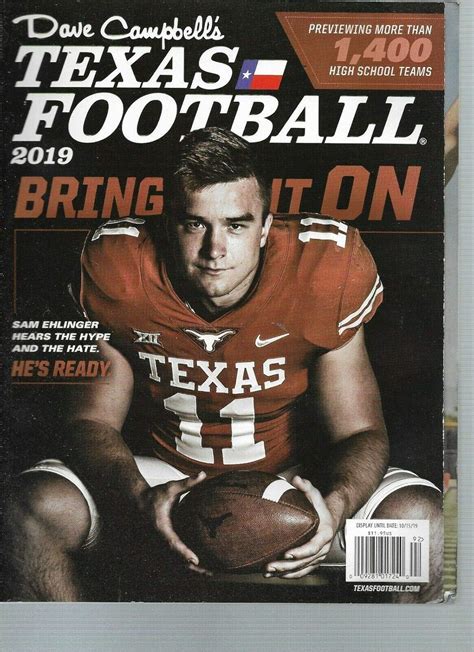 DAVE CAMPBELL'S TEXAS FOOTBALL MAGAZINE 2019, 1400 High School Team ...