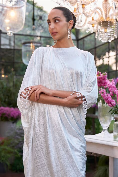 DRAPED PEARL KAFTAN – dash and dot