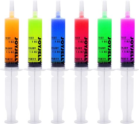 Buy JOYIN 100 pieces 2 oz Jello Shot Plastic Syringes Tube with Caps ...