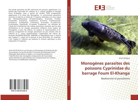 Monogenes parasites des poissons cyprinidae du barrage foum el-khanga ...