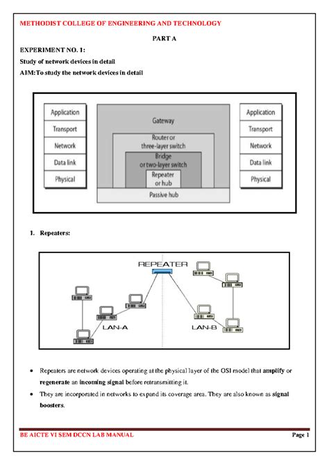 DCCN Lab manual -VI Sem - 2022-23 - PART A EXPERIMENT NO. 1: Study of ...