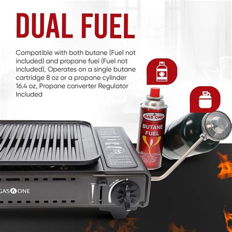 GasOne Propane or Butane Grill Stove GS-2400P Dual India | Ubuy