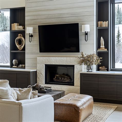 Shiplap TV Walls That Combine Modern with Rustic Warmth