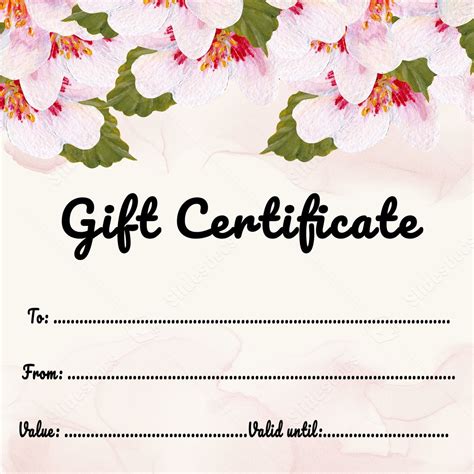 Microsoft Gift Certificate Template