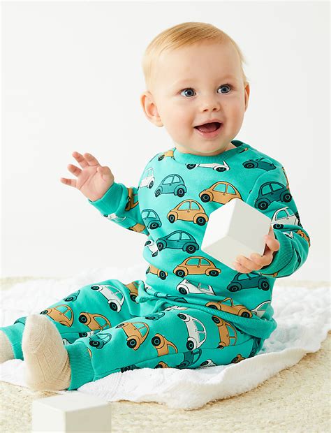 Buy Cotton Rich Transport Sweatshirt at Marks & Spencer