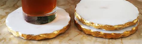 NikkisPride Marble Tea/Coffee/Cocktail Coaster Set Vintage Marble ...