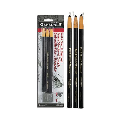 Generals Peel & Sketch Charcoal Set - Canvazo