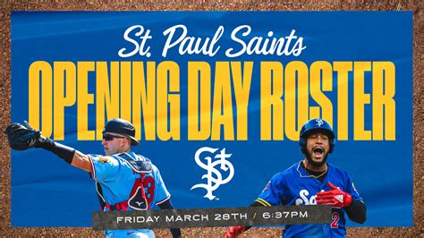 Saints Opening Day Roster Has... - St. Paul Saints Baseball | Facebook