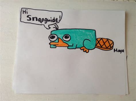 How To Draw Baby Perry The Platypus