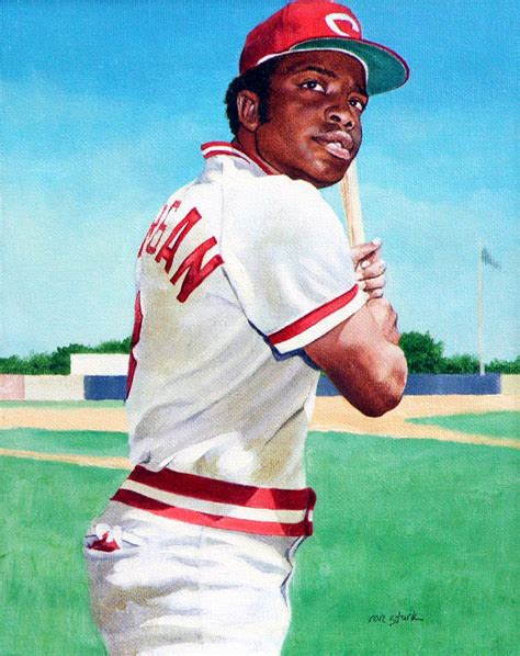 Joe Morgan, Reds painting by Ron Stark. | Negro league baseball, Joe ...