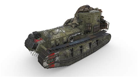 Medium Mark A "Whippet" tank - Buy Royalty Free 3D model by ...