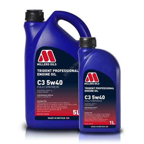 Millers Oils Trident Professional C3 5w40 Engine Oil - Buy Online - Millers Oils Shop