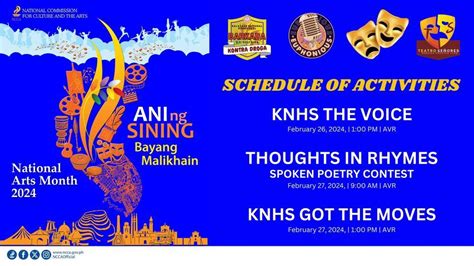 KNHS Arts Month Celebration 2024, Kalayaan National High School, Pasay ...