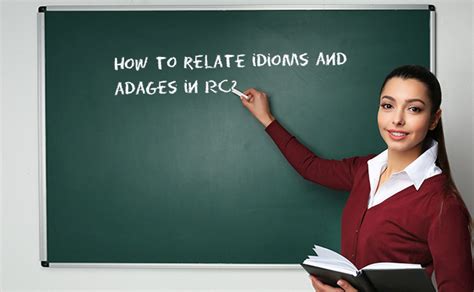How to relate idioms and adages in Reading Comprehension