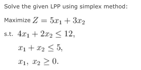 LPP Simplex Method 的图像结果