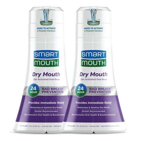 SmartMouth Activated Dry Mouth Mouthwash, Dry Mouth and Bad Breath ...