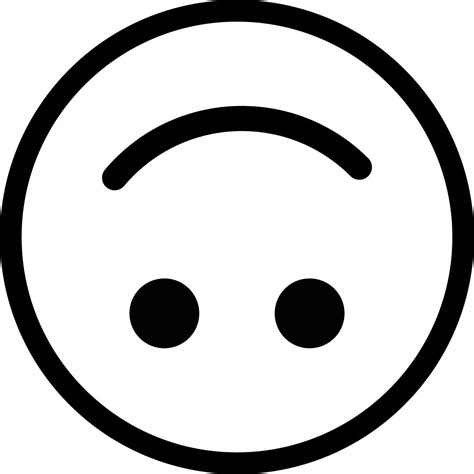 Upside down smiling icon . Fake smile expression icon . Upside down ...