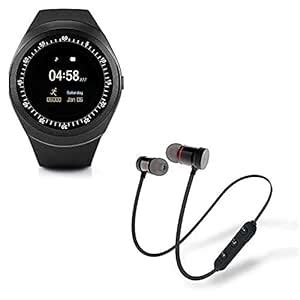 Rambot Smart Magnetic Wireless Bluetooth V4.1 Headset with Smart Watch ...