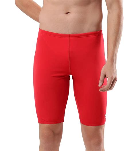 Buy Speedo Essential Endurance Plus Jammer Fedred-White Swimwear Online ...