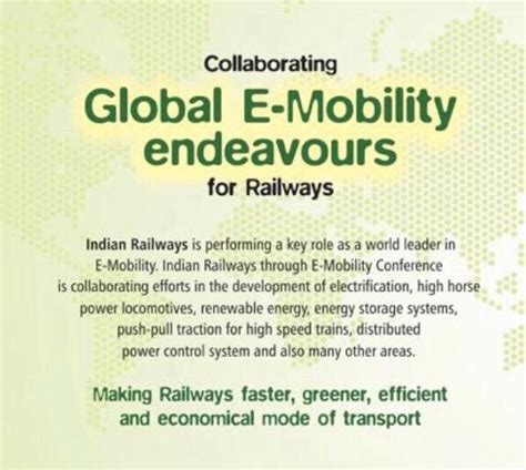E-Mobility in Indian Railways