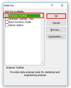 How to Use T Test in Excel 的图像结果