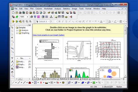 Origin: Data analysis, Graphing, Peak analysis, Statistics, Curve Fit