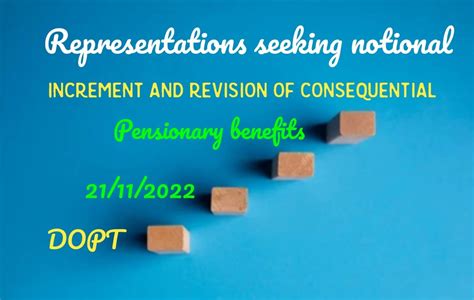 Representations seeking notional increment and revision of ...