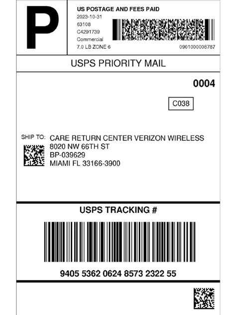 Image result for PDF USPS Label