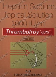 Buy Thrombotroy Qps 1000 IU Skin Solution (5) Online & Save Up to 24% ...