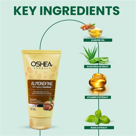 Buy Almondfine Anti Ageing Facewash | For All Skin Types – Oshea Herbals