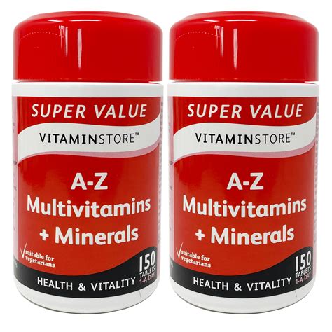 Vitamin Store A Z Multivitamins And Minerals Food Supplement 150 ...