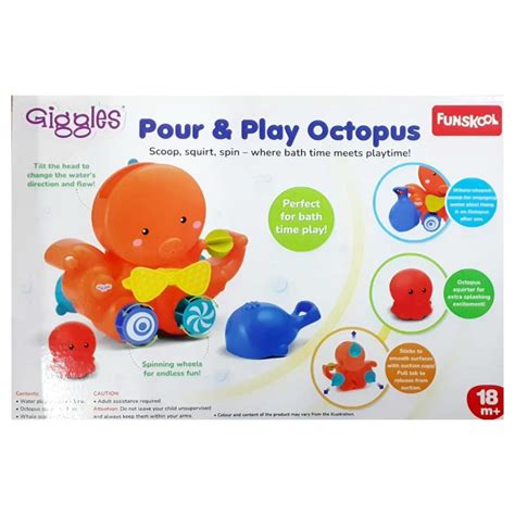Buy Funskool Giggles Pour & Play Octopus Bath Toys for Kids Online at ...