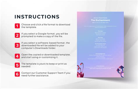 Theater Program Template 的图像结果