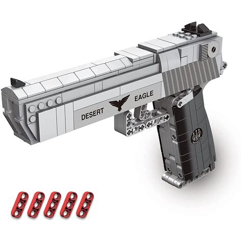 Buy DreamCity Model Kit 528 Pcs Building Toy Desert Eagle Pistol Model ...