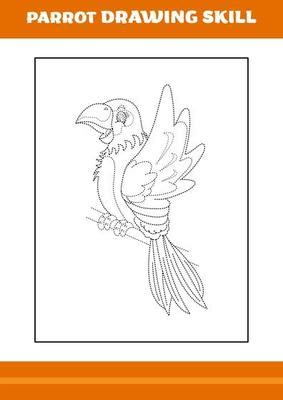 Image result for Parrot Line Drawing